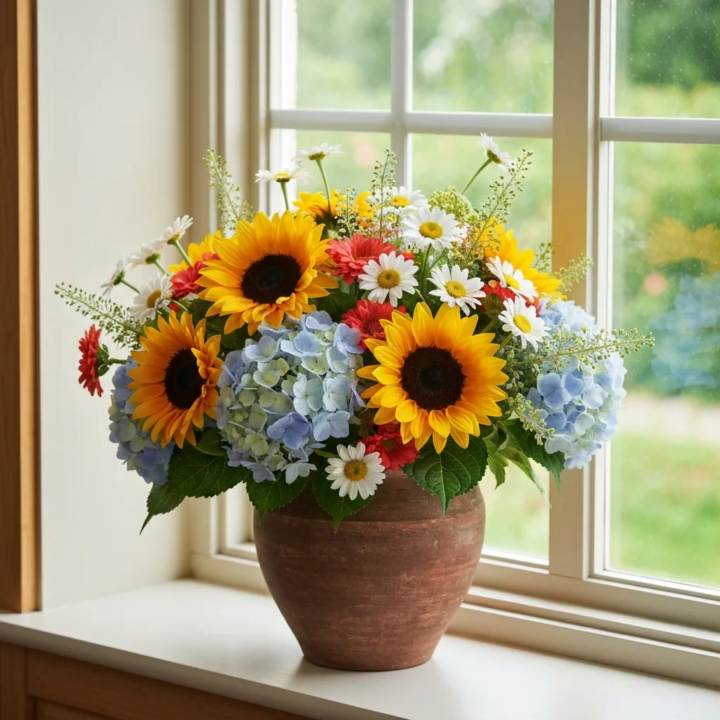 Home decor floral arrangement